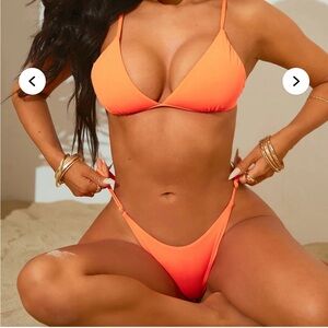 Fashion Nova Orange Bikini Set 🧡